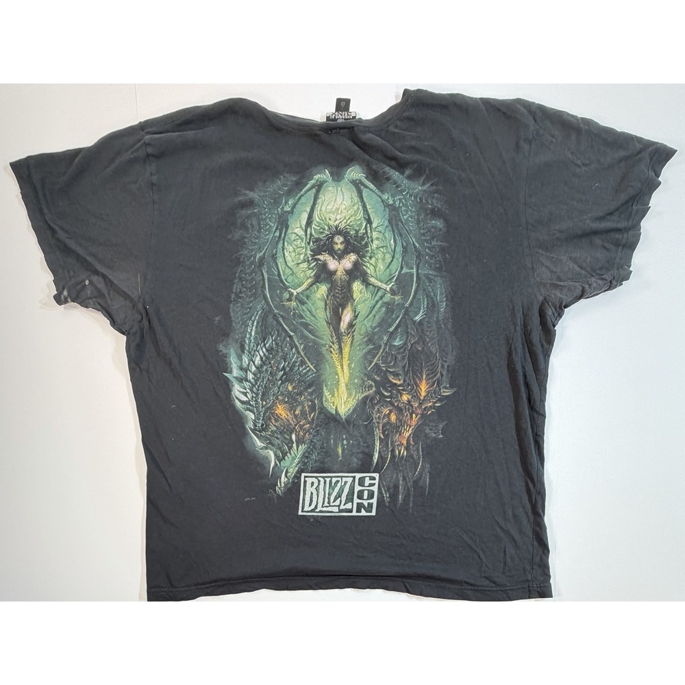 BlizzCon 2010 T Shirt JINX 2XL Blizzard Entertainment Gaming Warcraft Diablo